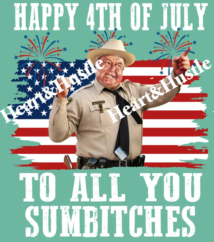 4th Of July Sumbitches White