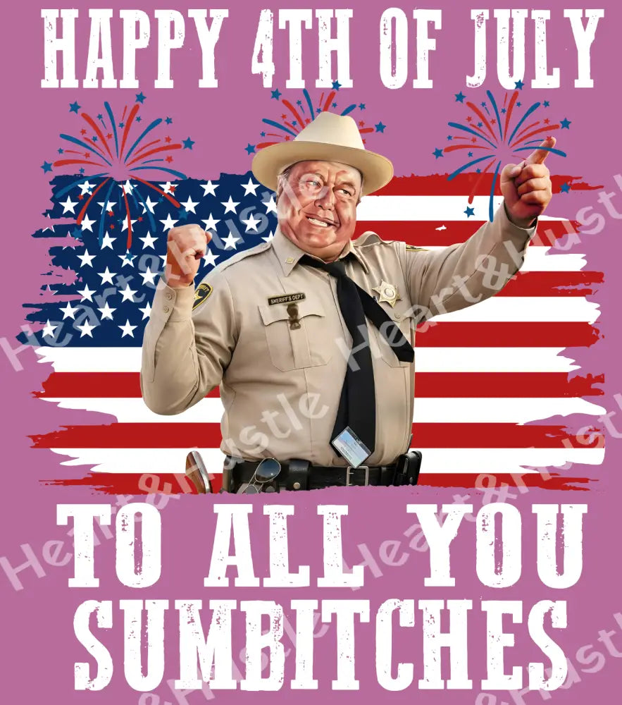 4th Of July Sumbitches White