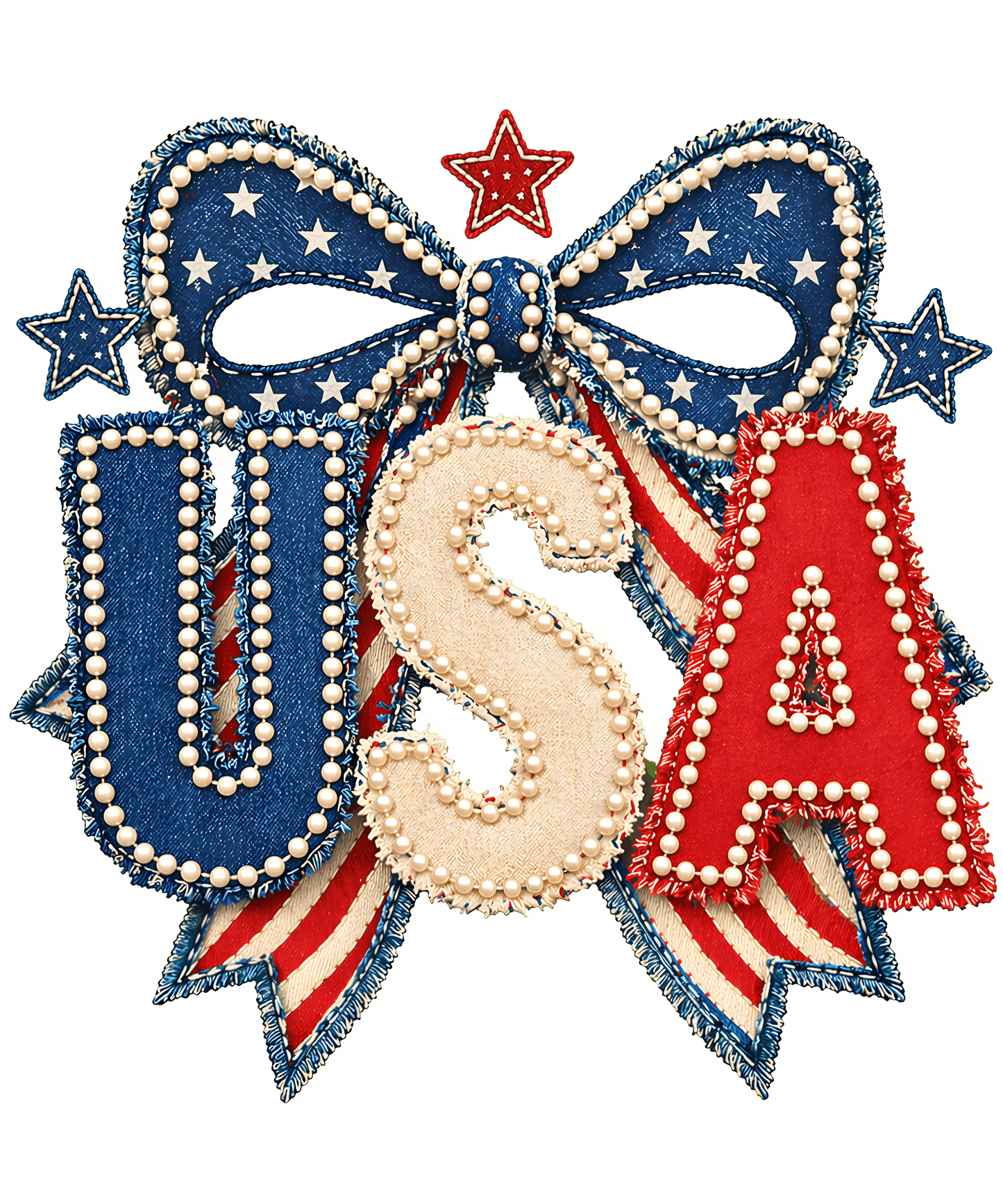 4th Of July USA Bow