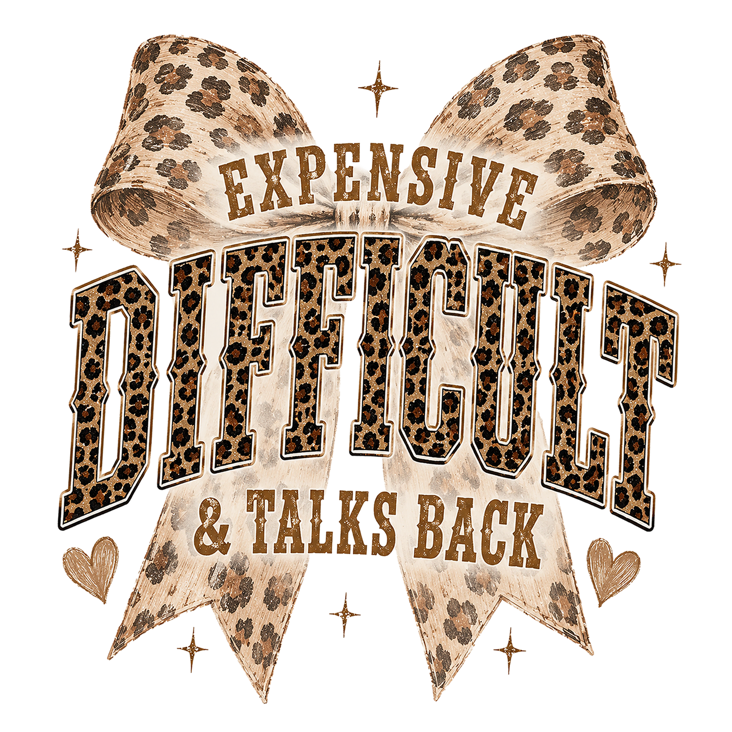 Expensive Difficult Talks Back Leopard Bow