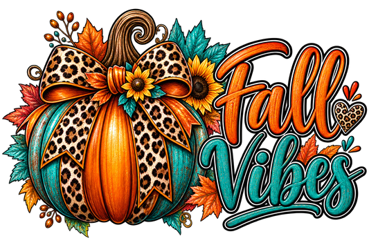 Fall Vibes Sunflower Leopard