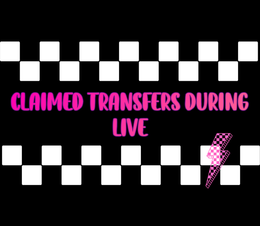 Claimed transfers on live
