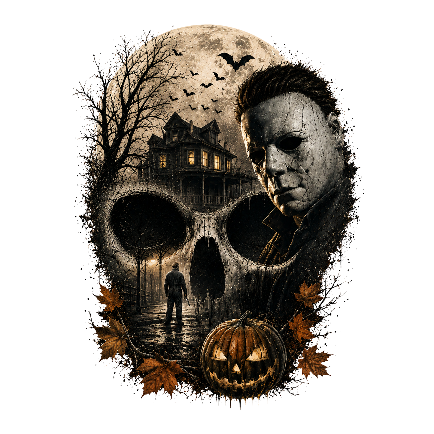 Micheal Myer Haunted Skull