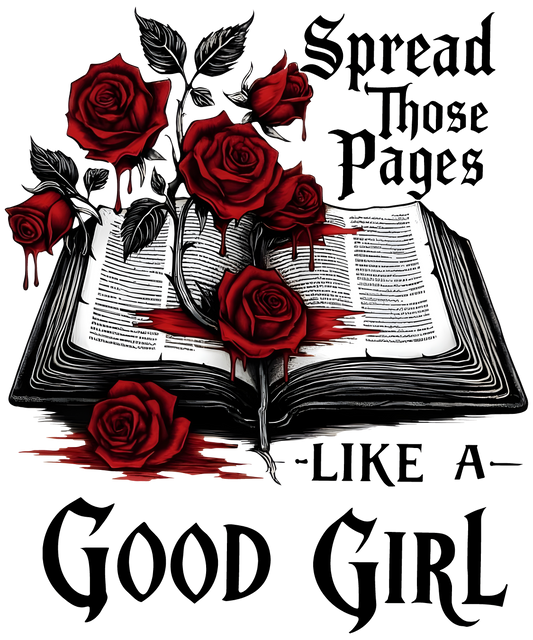 Spread Those Pages Like a Good Girl Black