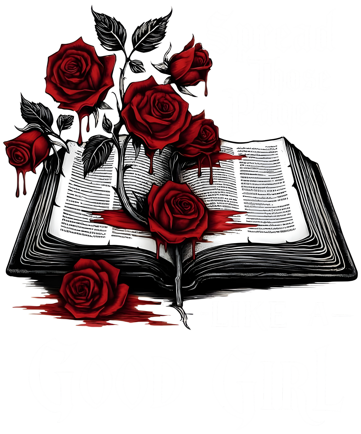 Spread Those Pages Like a Good Girl White