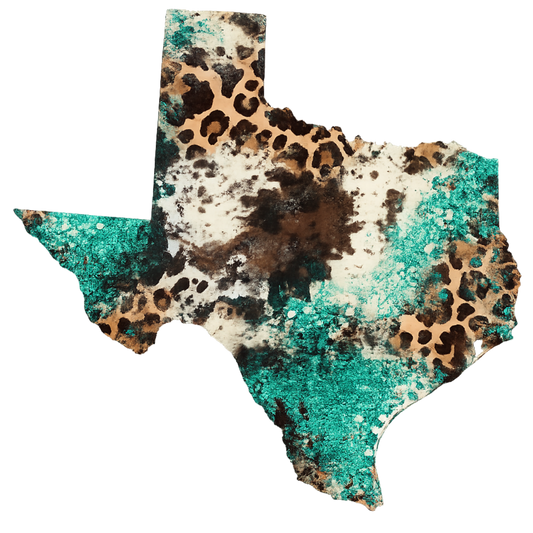 Texas cow print state