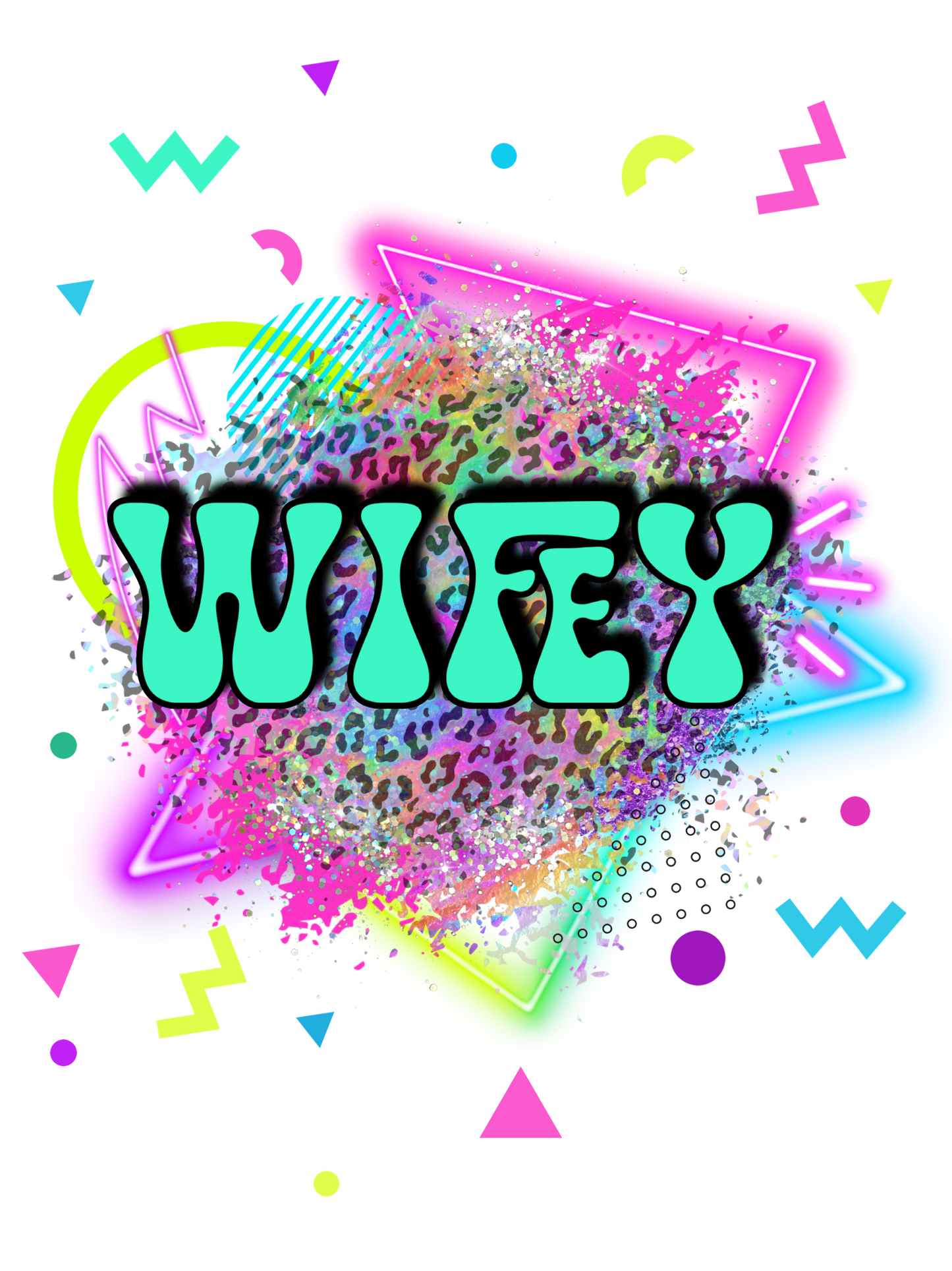 Wifey 80's Neon