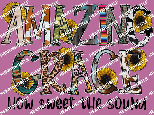 Amazing Grace How Sweet The Sound Black