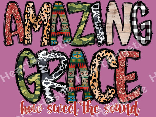 Amazing Grace How Sweet The Sound Red