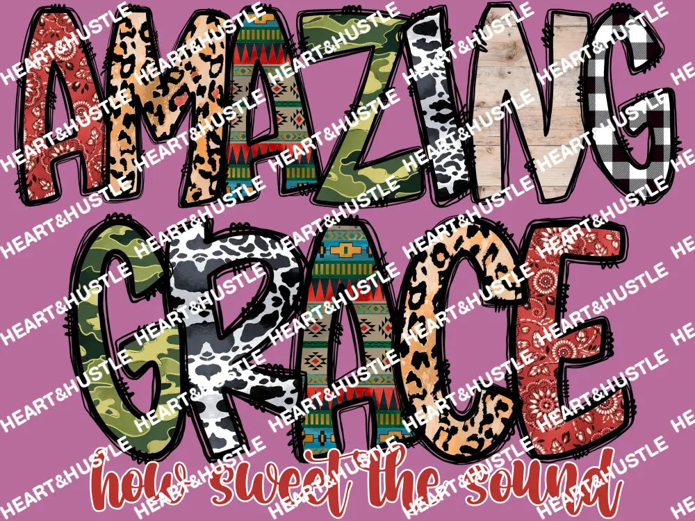 Amazing Grace How Sweet The Sound Red