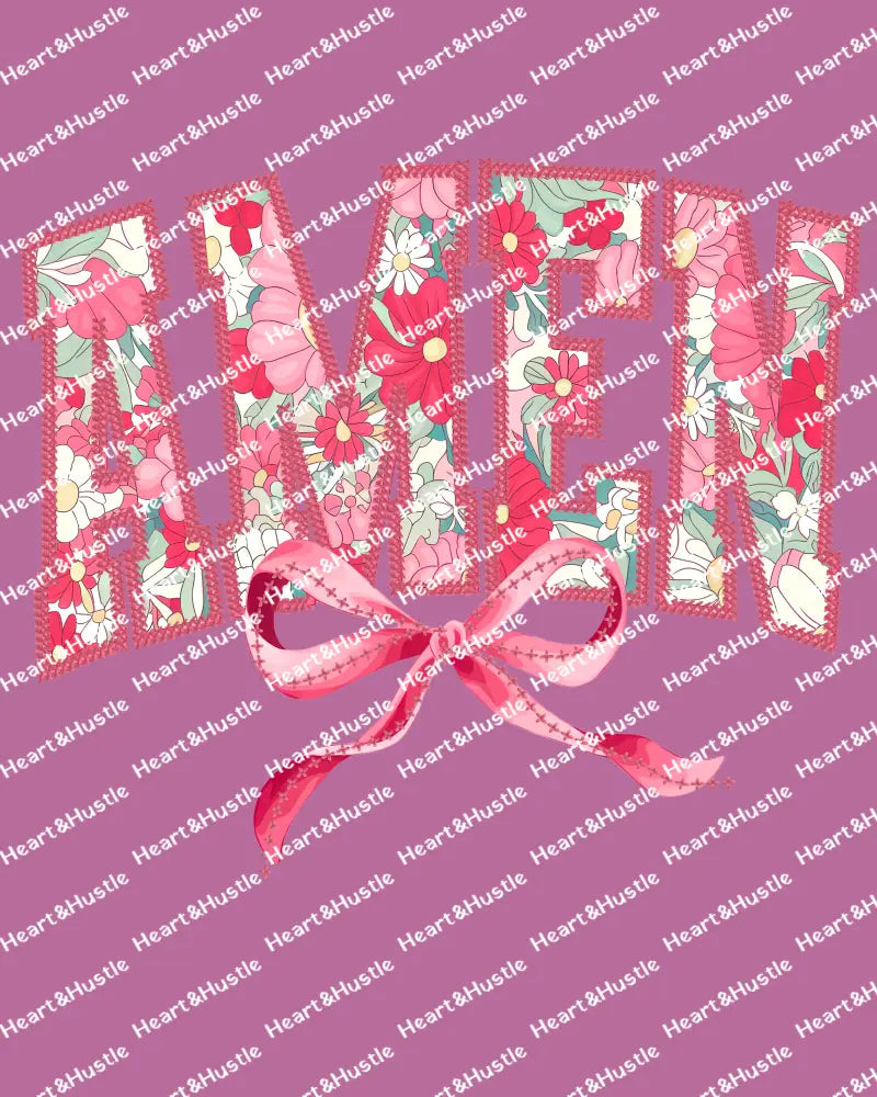 Amen With Pink Bow