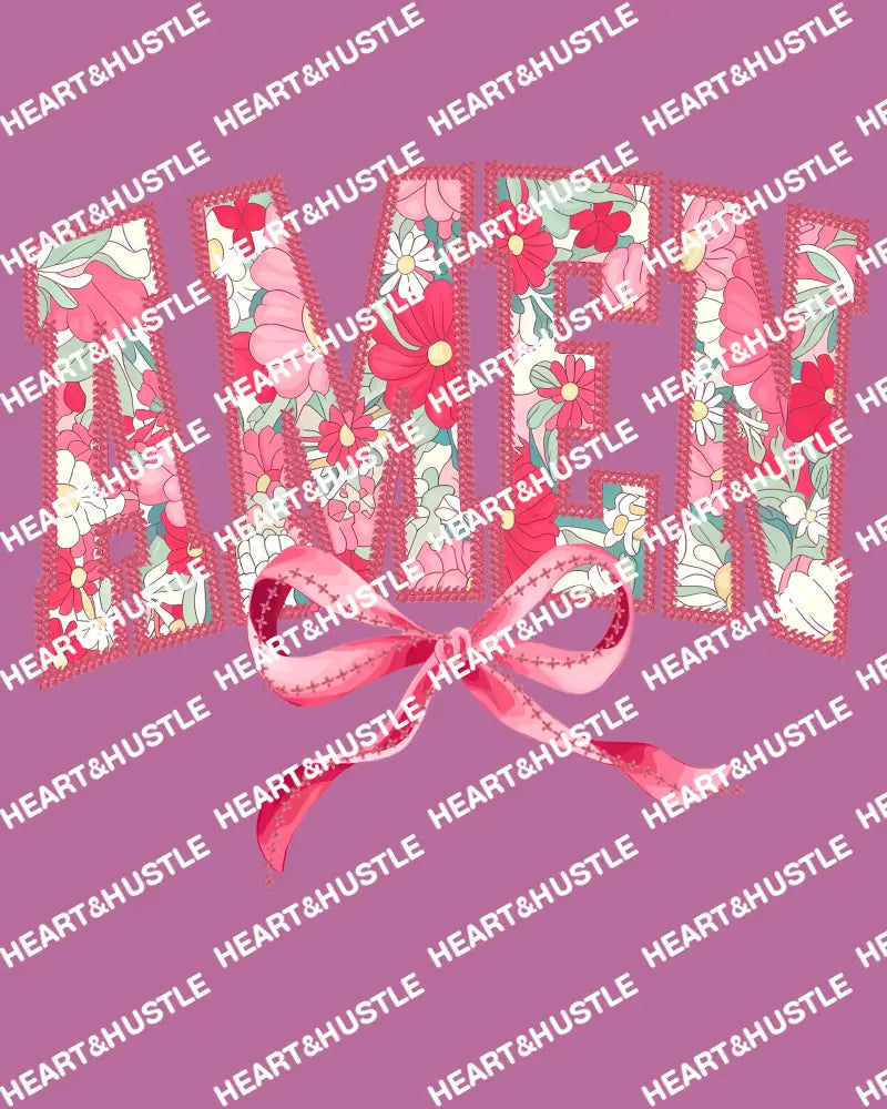 Amen With Pink Bow