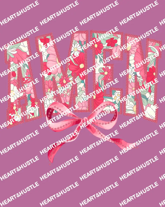 Amen With Pink Bow