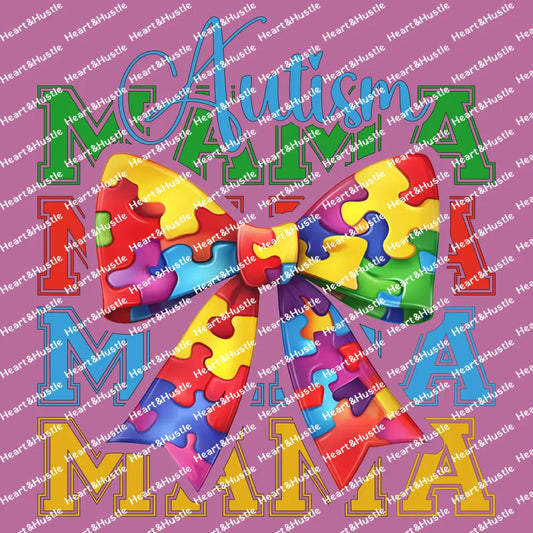 Autism Mama With Bow