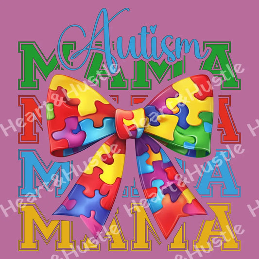 Autism Mama With Bow