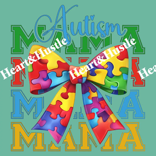 Autism Mama With Bow