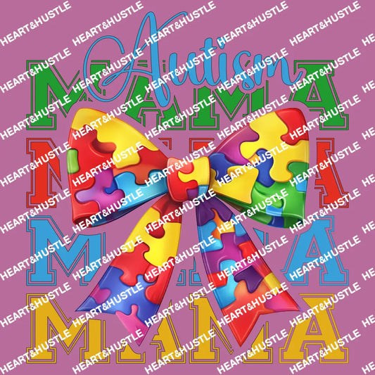 Autism Mama With Bow
