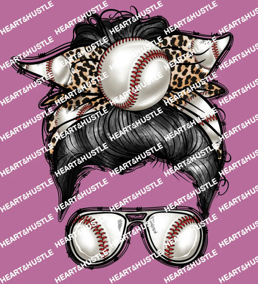Baseball Messy Bun