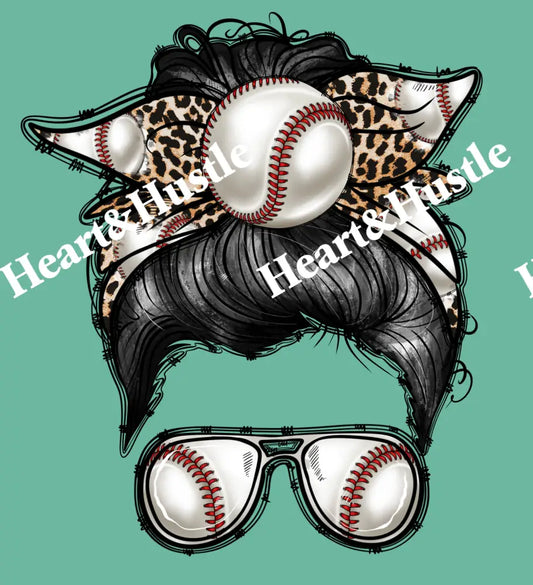 Baseball Messy Bun