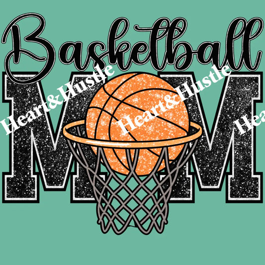 Basketball Mom With Hoop & Ball