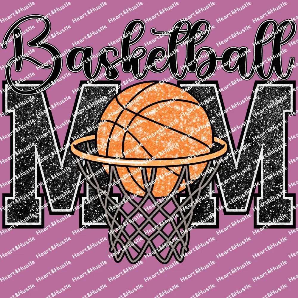 Basketball Mom With Hoop & Ball
