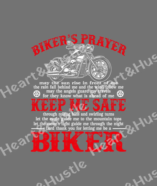 Bikers Prayer Red