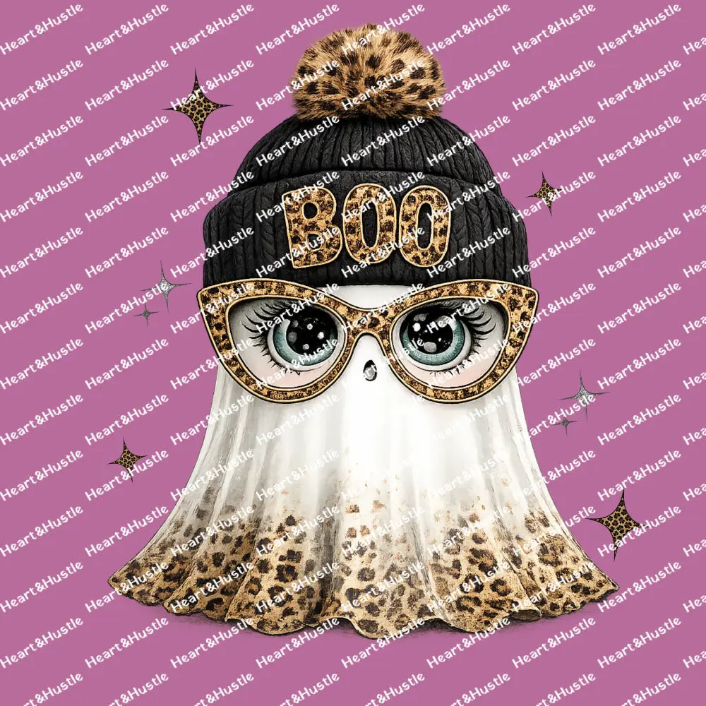 Boo Ghost Leopard Beenie