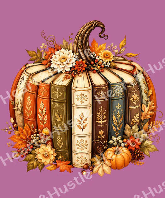 Book Pumpkin Vintage Autumn