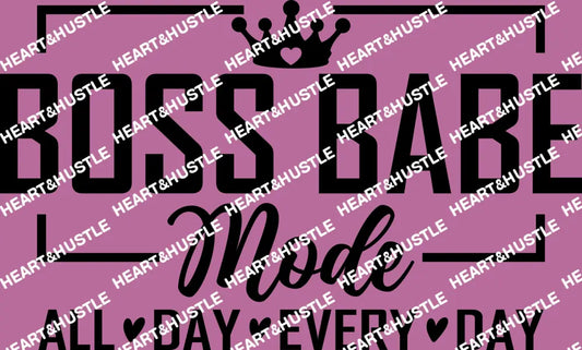 Boss Babe Mode Black
