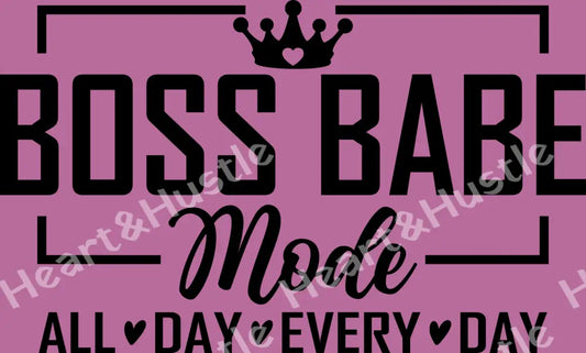 Boss Babe Mode Black