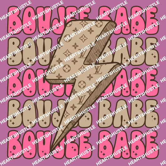 Boujee Babe LV Pink and Brown