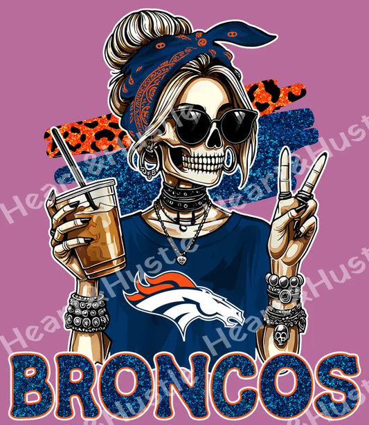 Broncos Skully Girl