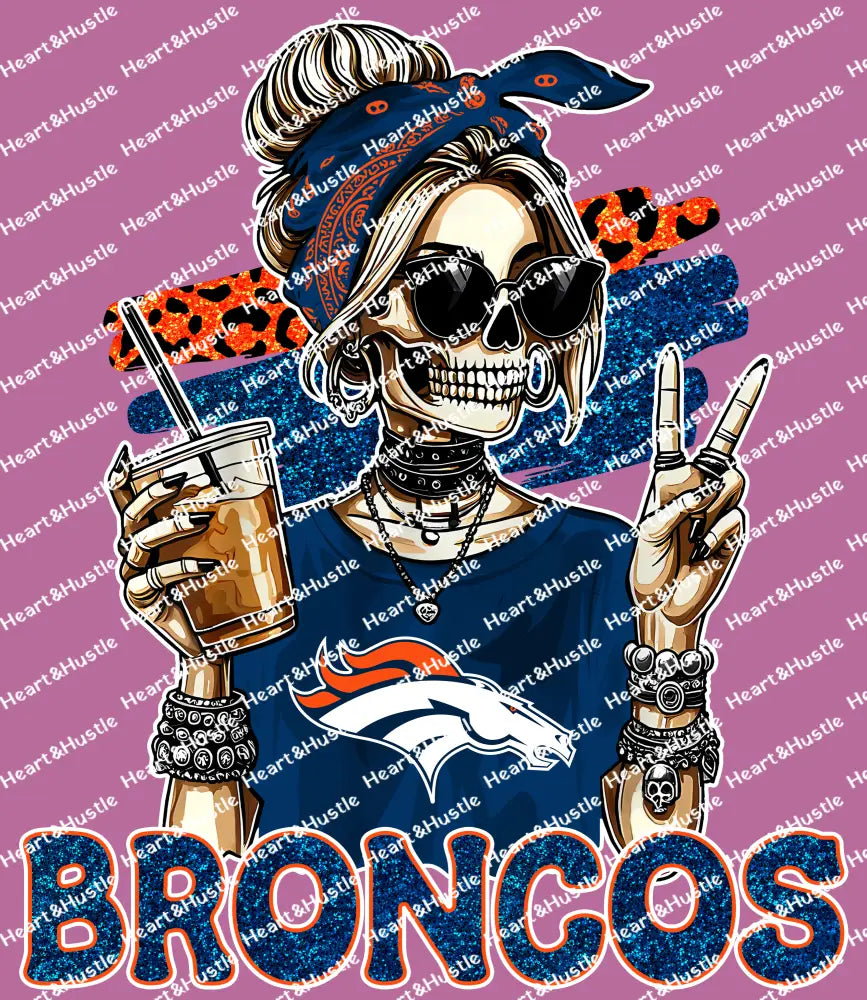 Broncos Skully Girl