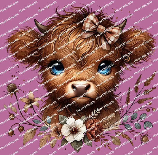 Brown Highland Western Cow