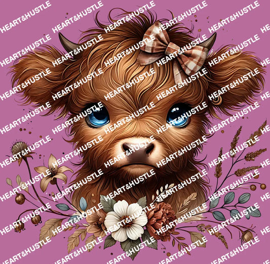Brown Highland Western Cow