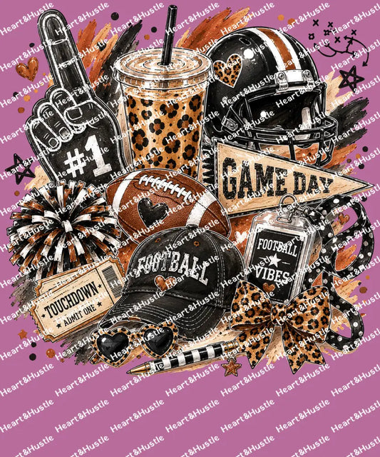 Brushstroke Gameday Football