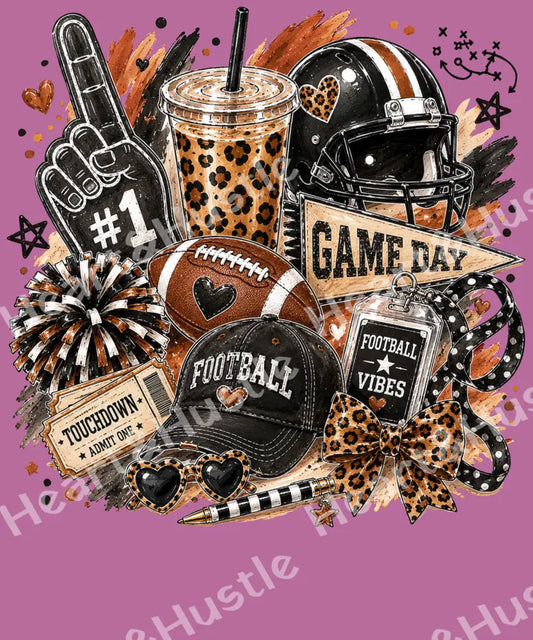 Brushstroke Gameday Football