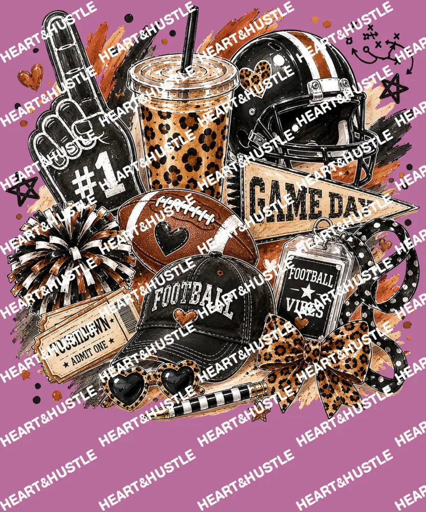 Brushstroke Gameday Football