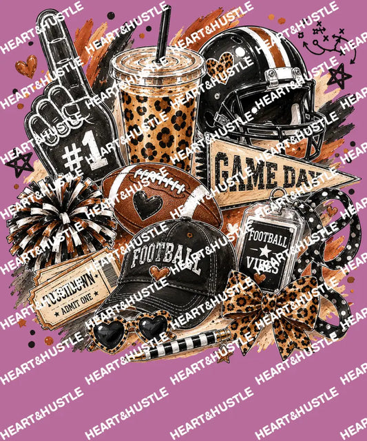 Brushstroke Gameday Football