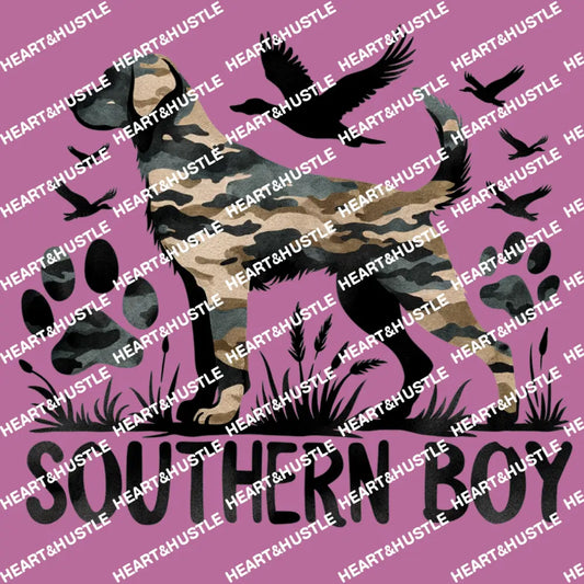 Camo Hunting Dog Southern Boy