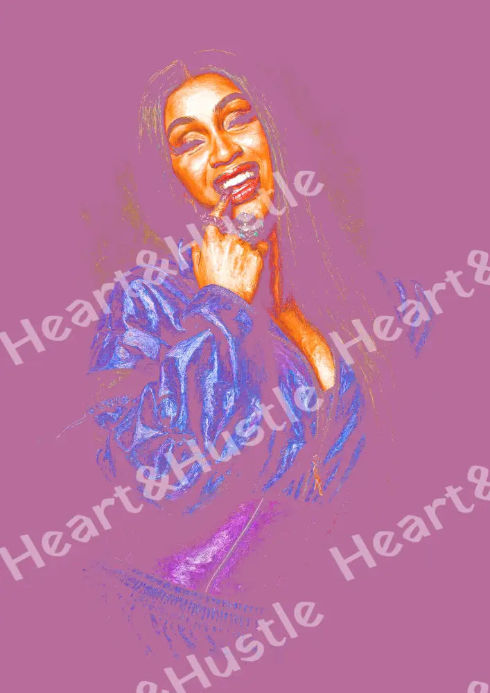 Cardi B 2 Halftone