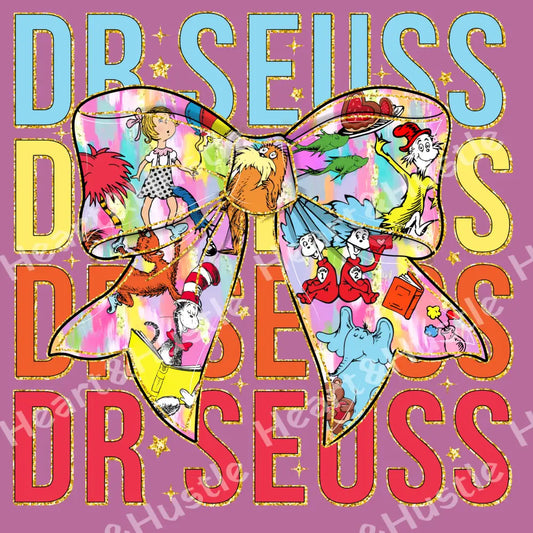 Cat In The Hat Dr Seuss With Bow
