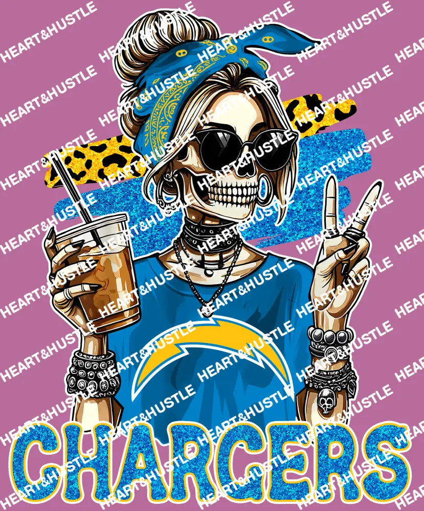 Chargers Skully Girl