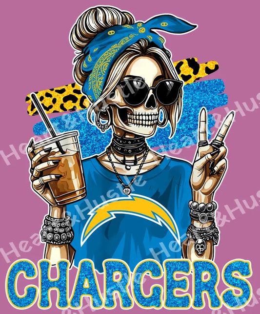 Chargers Skully Girl