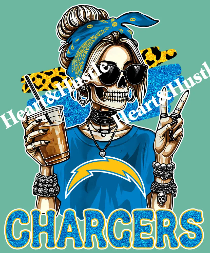 Chargers Skully Girl