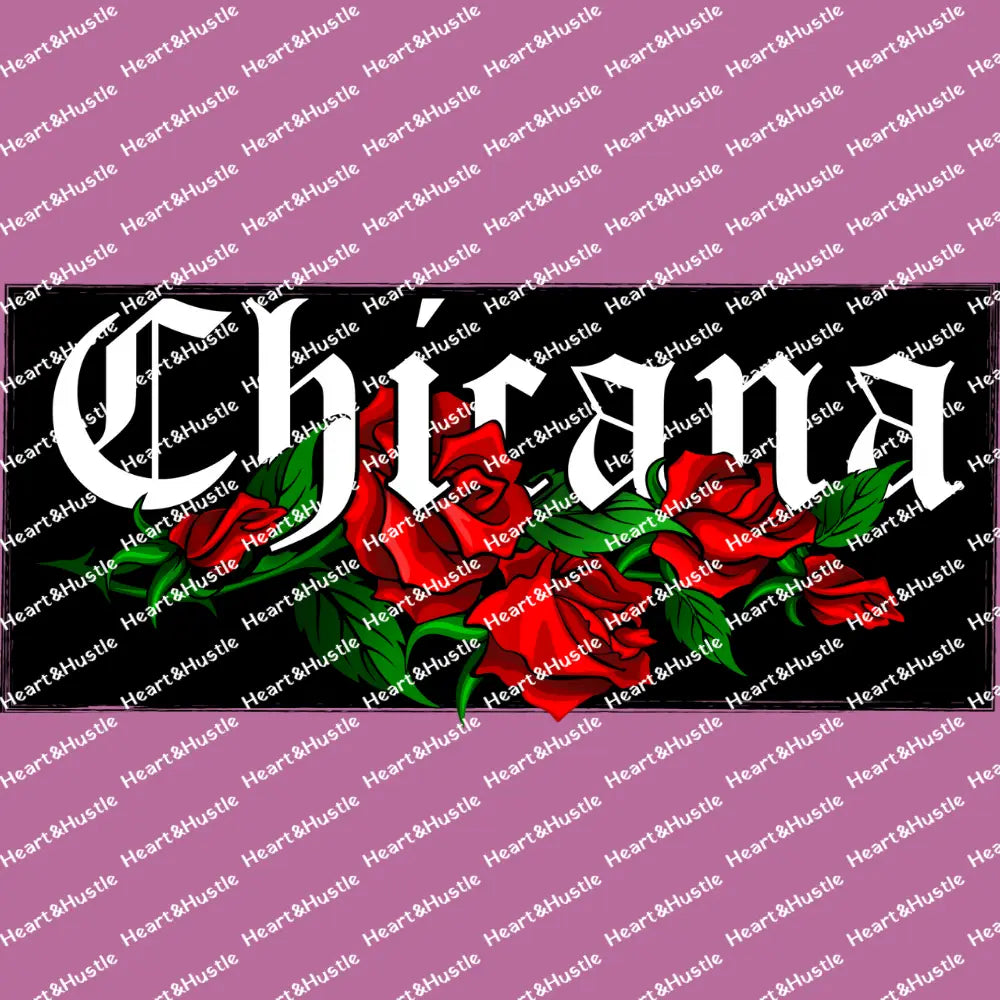 Chicana With Roses