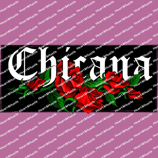 Chicana With Roses