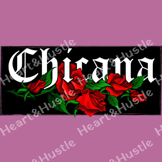 Chicana With Roses
