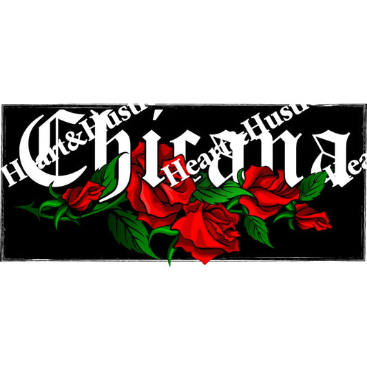 Chicana With Roses