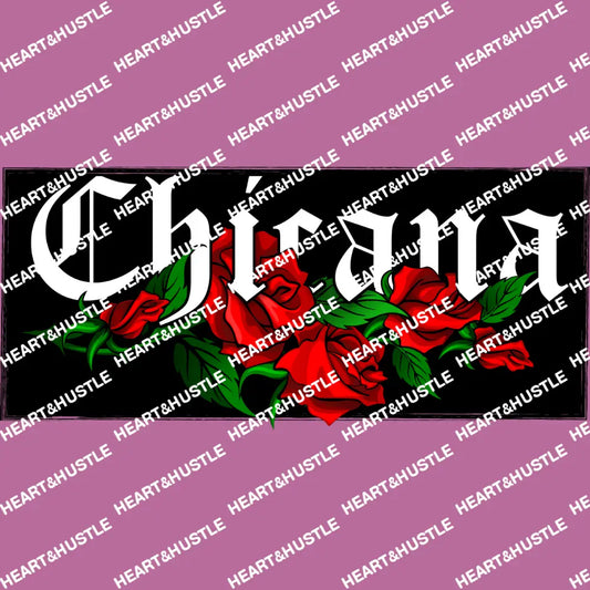 Chicana With Roses
